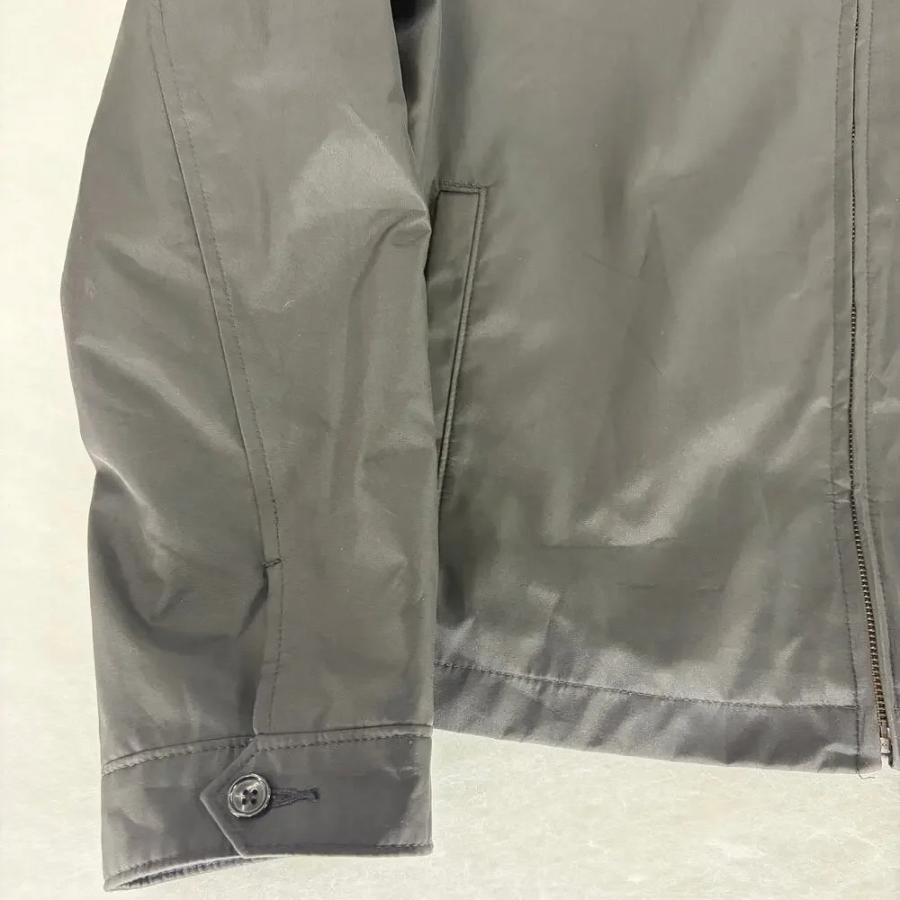 Banana Republic Men's Black Harrington Zip Jacket L 🖤